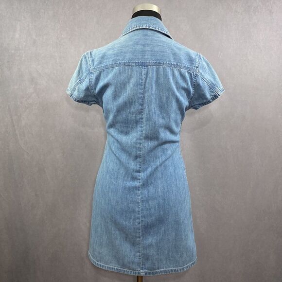 Vintage 90’s Gap Denim Snap Dress - Picture 3 of 7
